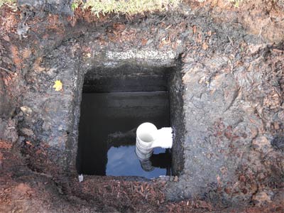 Photo of an inlet baffle, one of the parts covered under Statewide Environmental's septic parts replacement service